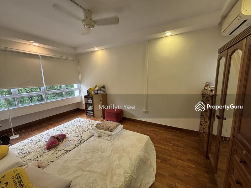 Master bedroom with greenery view