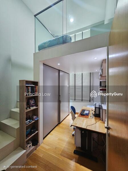Common bedroom with loft bed