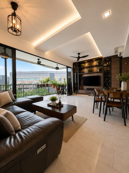 Waterwoods, Punggol Field Walk, 4 Bedrooms, 1,281 sqft, Executive Condominium For Sale, by Joseph Ng 黄德顺, 60130297 - Living Room - PropertyGuru.com.sg
