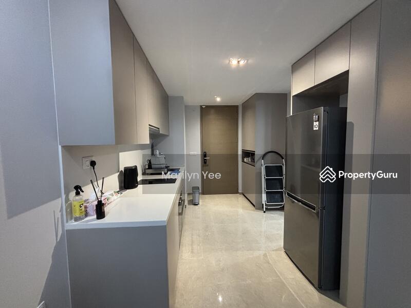 Entrance into open-concept kitchen
