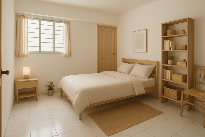 Mock-up of Master Bedroom