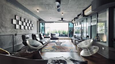 For Rent - Brutalist industrial style terrace (3 storey 4 bedroom) near MRT in the East