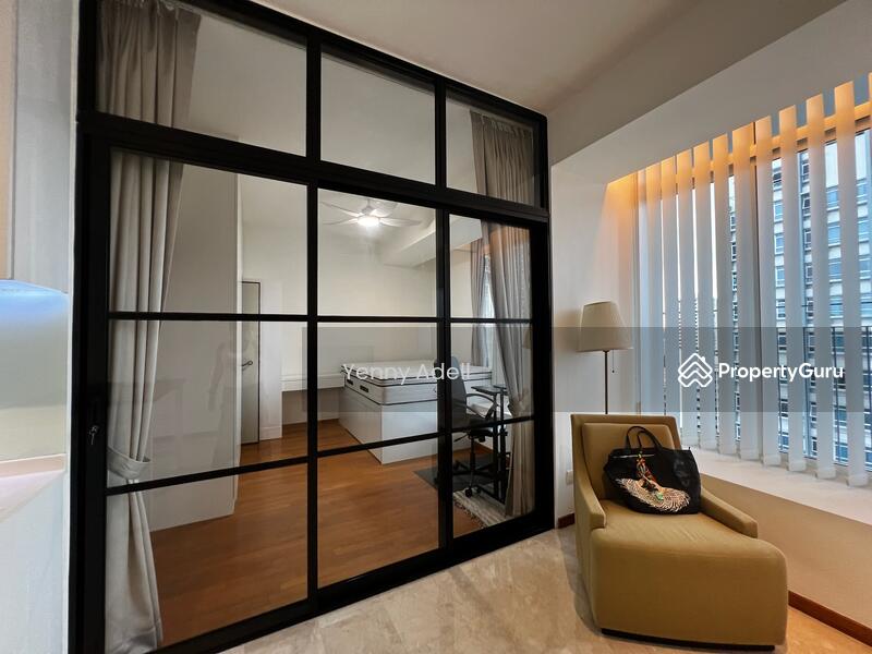 Sliding door to bedroom