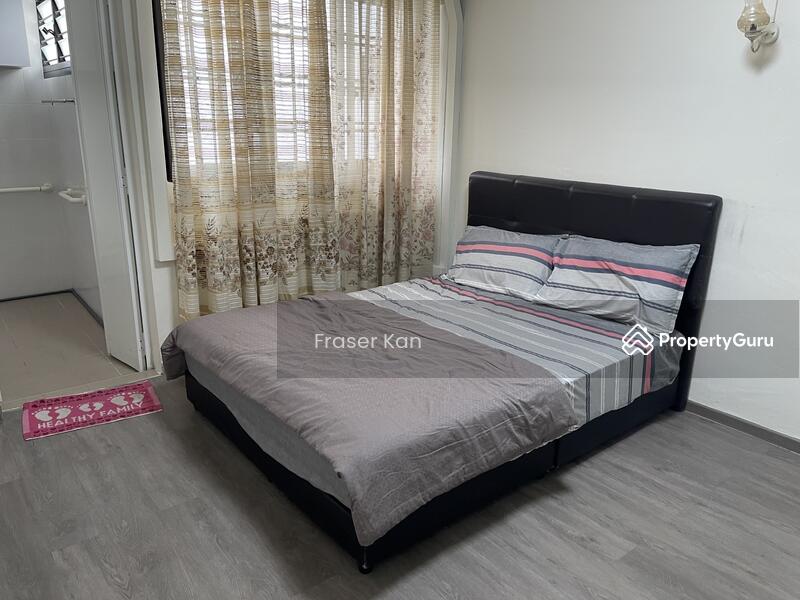 Master bedroom with attached toilet