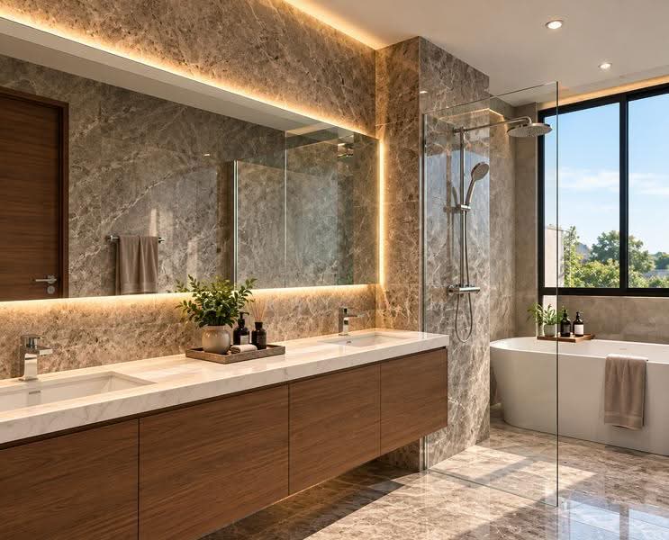 ⭐️⭐️ LANDED7772@ True Blue Meyer Brand New Semi D ☎️ GL 92787772, East Coast / Marine Parade, 5 Bedrooms, 6,120 sqft, Semi-Detached House For Sale, by Geryl Lim, 60133882 - Bathroom - PropertyGuru.com.sg