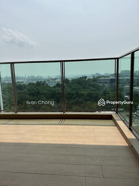 Balcony with greenery and seaview