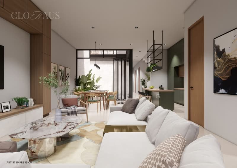Serangoon Garden Estate, Colchester Grove, 4 Bedrooms, 1,500 sqft, Terraced House For Sale, by Jenny Ong, 60137171 - Living Room - PropertyGuru.com.sg