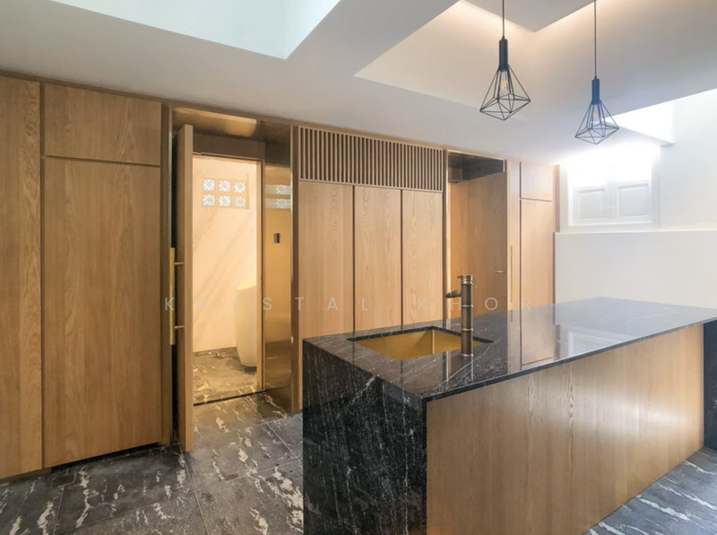 Large Rustic Luxe Double Unit Shophouse w Attic in Tg Pagar, Tanjong Pagar Road Tras Street Craig Road, 3,180 sqft, Office For Rent, by Krystal Khor, 60137890 - Kitchen - CommercialGuru.com.sg