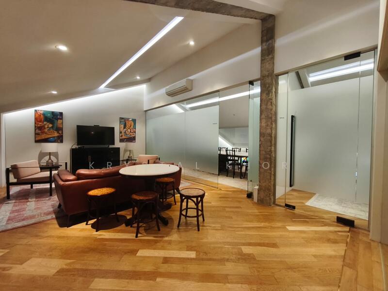 Large Rustic Luxe Double Unit Shophouse w Attic in Tg Pagar, Tanjong Pagar Road Tras Street Craig Road, 3,180 sqft, Office For Rent, by Krystal Khor, 60137890 - Living Room - CommercialGuru.com.sg