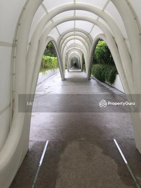 Walkway to side gate to MRT & Market