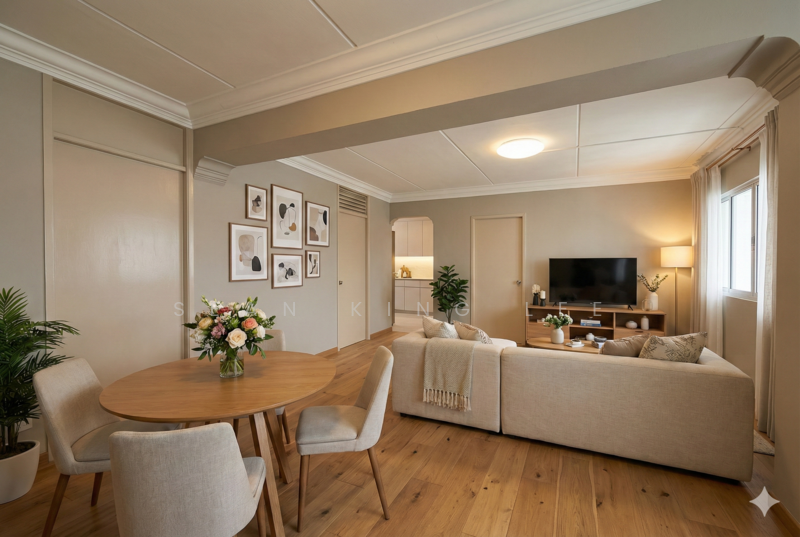 413 Choa Chu Kang Avenue 3 HDB Flat For Sale at S$ 580,000 | PropertyGuru Singapore - Living Room