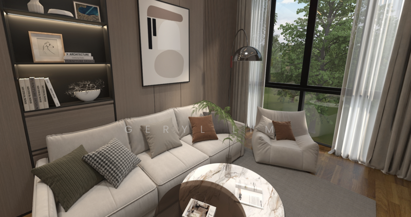 Artist impression of Corner Terrace in this development