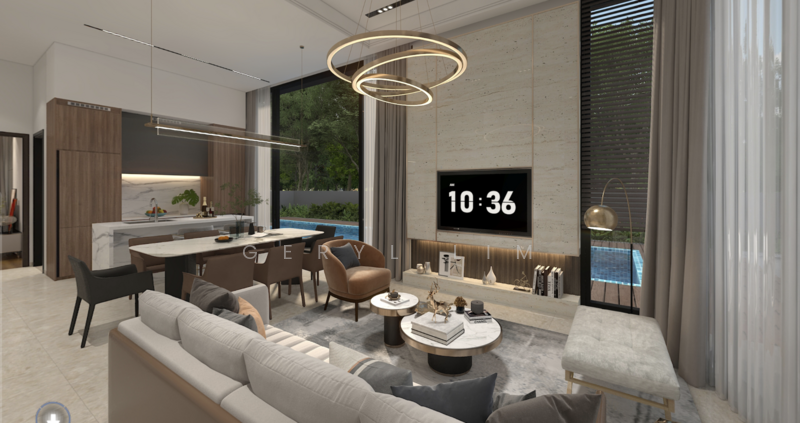 Artist impression of the other corner terrace in the same project