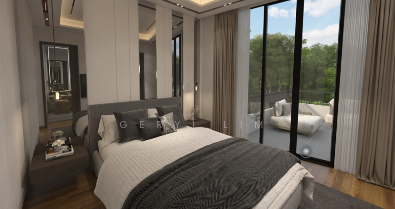 Artist impression of the other corner terrace in the same project