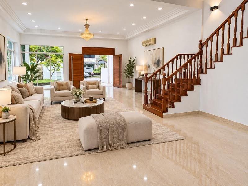 3.5 Storey Corner Terrace! With Great Amenities! Near Various MRT Train Stations & Shopping Malls!, Lor 1 Realty Park, Hougang / Punggol / Sengkang, 6 Bedrooms, 5,524 sqft, Corner Terrace For Sale, by Alvin Choo H.C, 60139276 - Living Room - PropertyGuru.com.sg