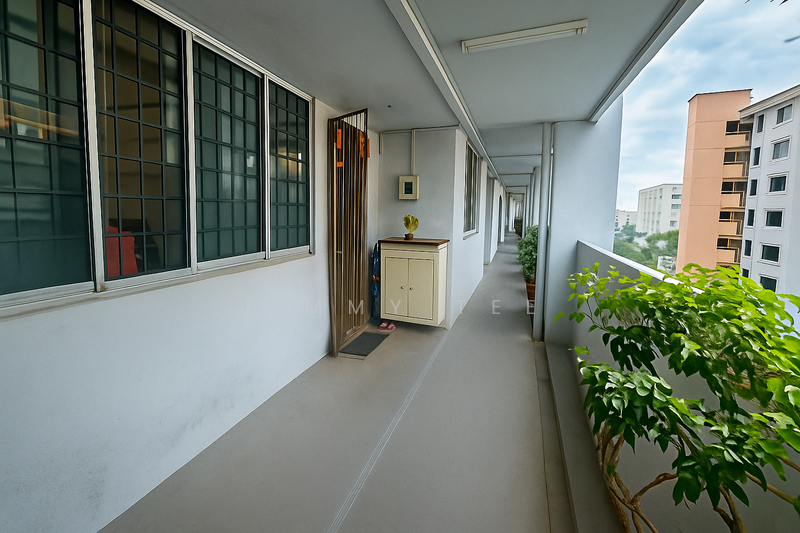 Next to corner with privacy