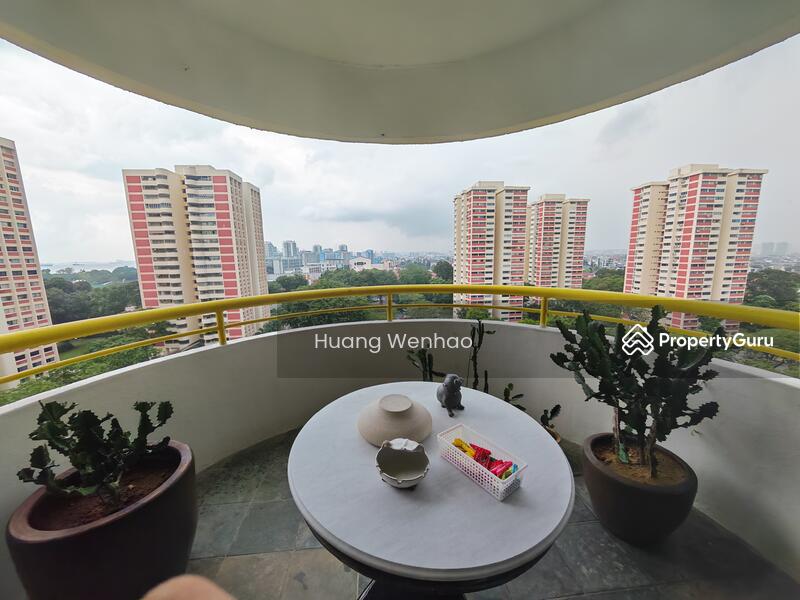 Panoramic City and Sea View from Balcony