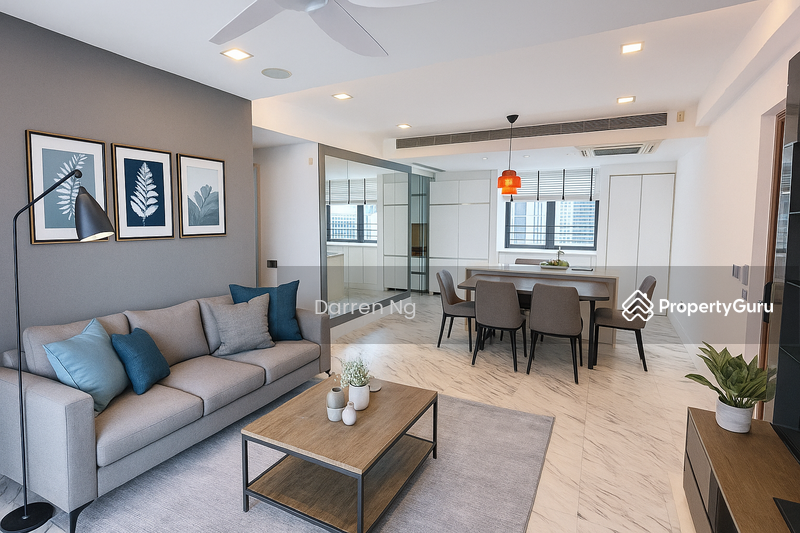 Digitally Furnished Living Room