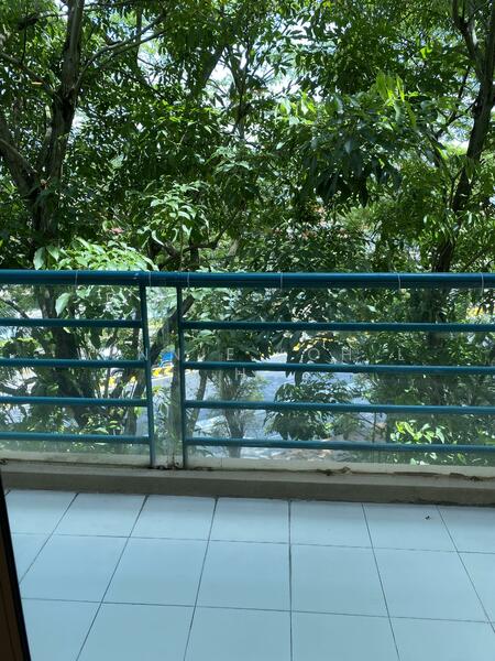 Balcony with greenery