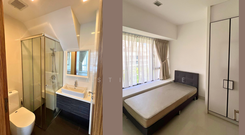 Common bedroom with ensuite bathroom