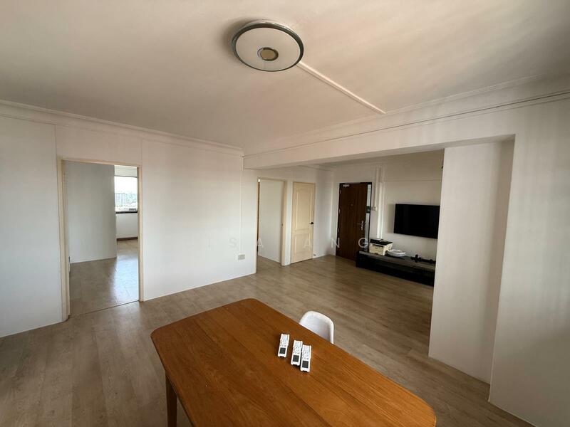 Living Room with enclosed storeroom