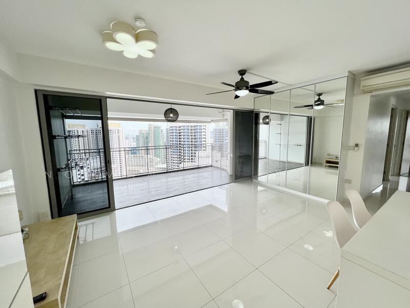Living Hall with huge Balcony