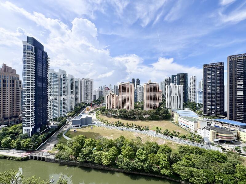 Unblock greenery and city view