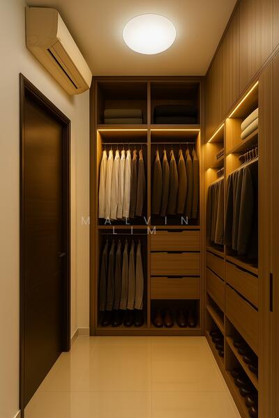 Study converted to walk in wardrobe