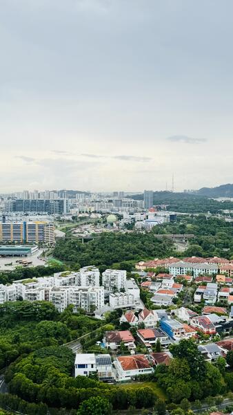 Panoramic view from balcony