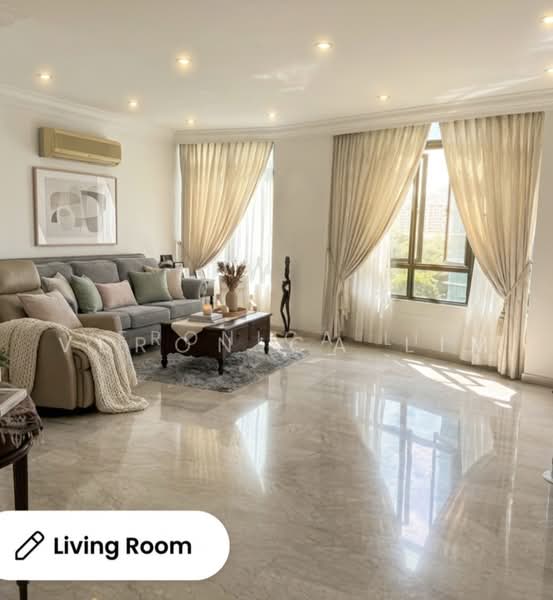 Jervois Jade, 21 Jervois Close, 3 Bedrooms, 1,496 sqft, Apartment For Rent, by Veronica Lim, 60148834 - Living Room - PropertyGuru.com.sg