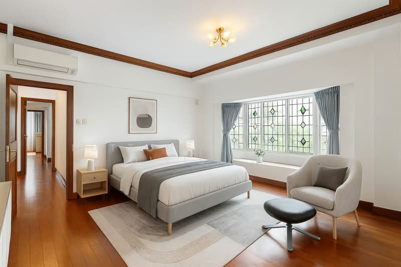 Charming 5+1 Room Bungalow at the Heart of Newton for barely $1200psf!, Newton / Novena, 5 Bedrooms, 5,110 sqft, Bungalow House For Sale, by WILLI CHING, 60149066 - Master Bedroom - PropertyGuru.com.sg