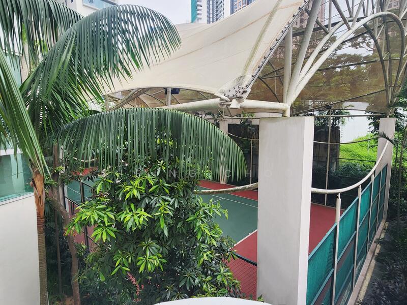 sheltered tennis court