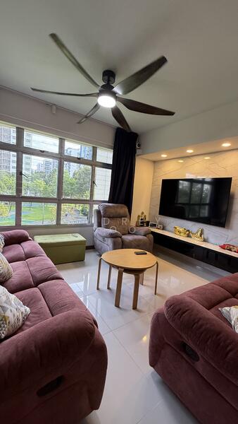 Huge Bright & Airy Living Room