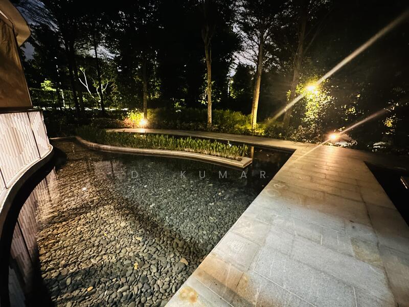 Water features outside of patio 