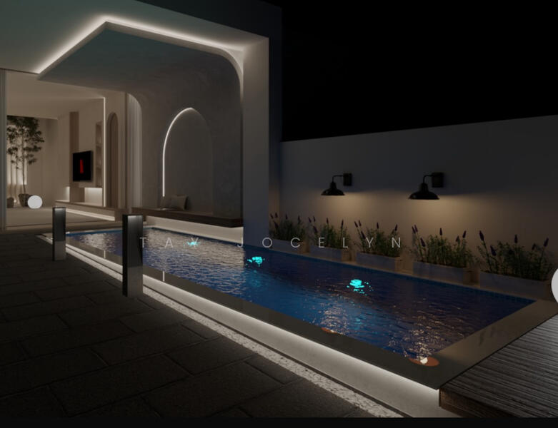 Night Pool view 