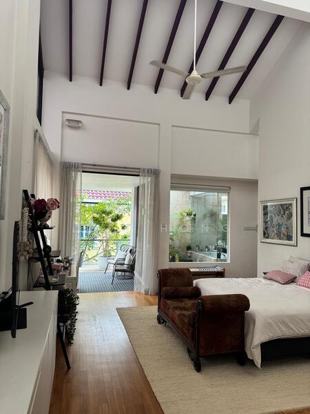 High Ceiling Master Bedroom