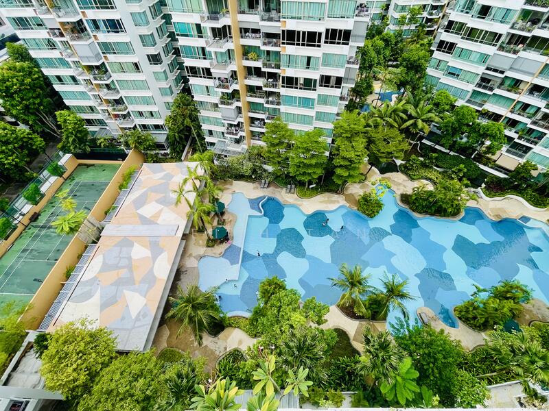 Pool View from Balcony