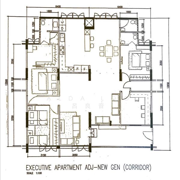 Corner unit