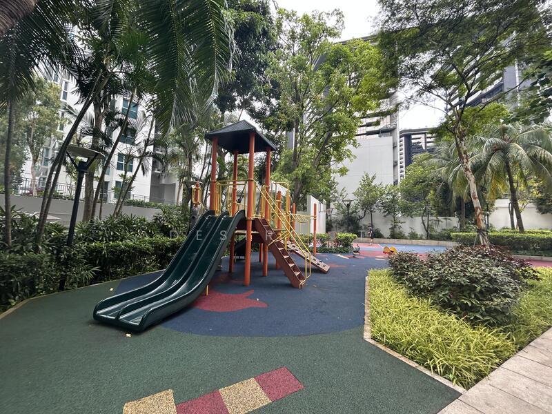 Playground, basketball half court