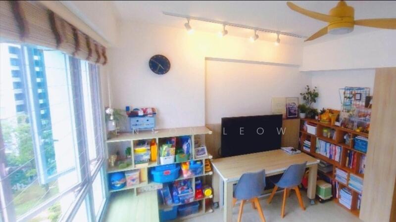 Living Area converted to Study Room 
