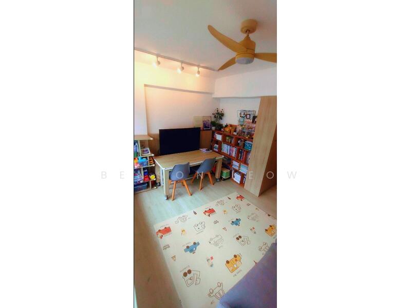 Living Area converted to Study Room