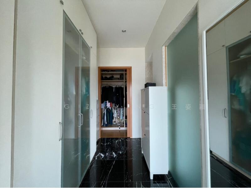Master bedroom walk in closet