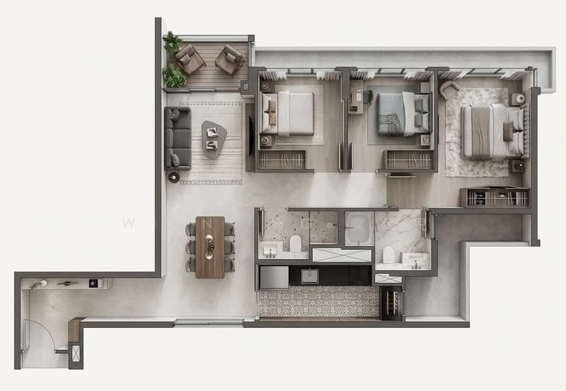 Amber House, 30 Amber Gardens, 3 Bedrooms, 980 sqft, Apartment For Sale, by Winni Ng 黄煒倪, 60155541 - Living Room - PropertyGuru.com.sg