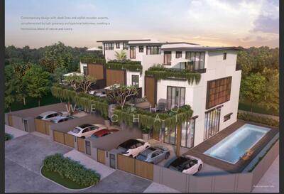 For Sale - ⭐⭐LANDED7772@BRAND NEW CORNER TERRACE WITH POOL/LIFT WALK TO TANAH MERAH MRT (D16) 5rm