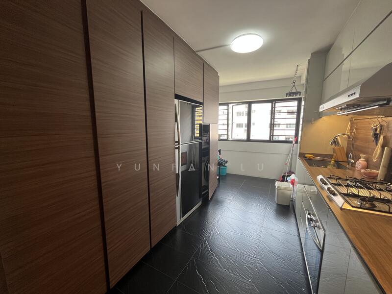 Kitchen facing south 