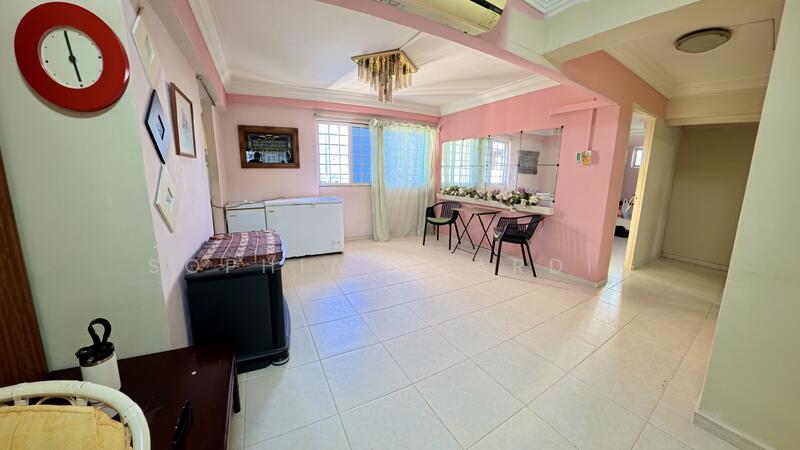 Dining area + walkway to bedrooms