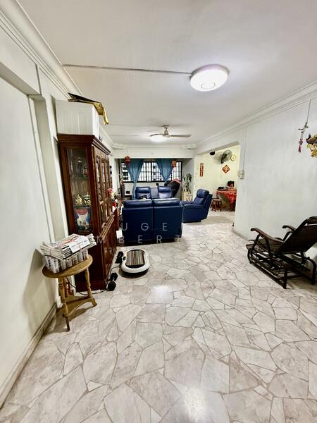 living room & balcony