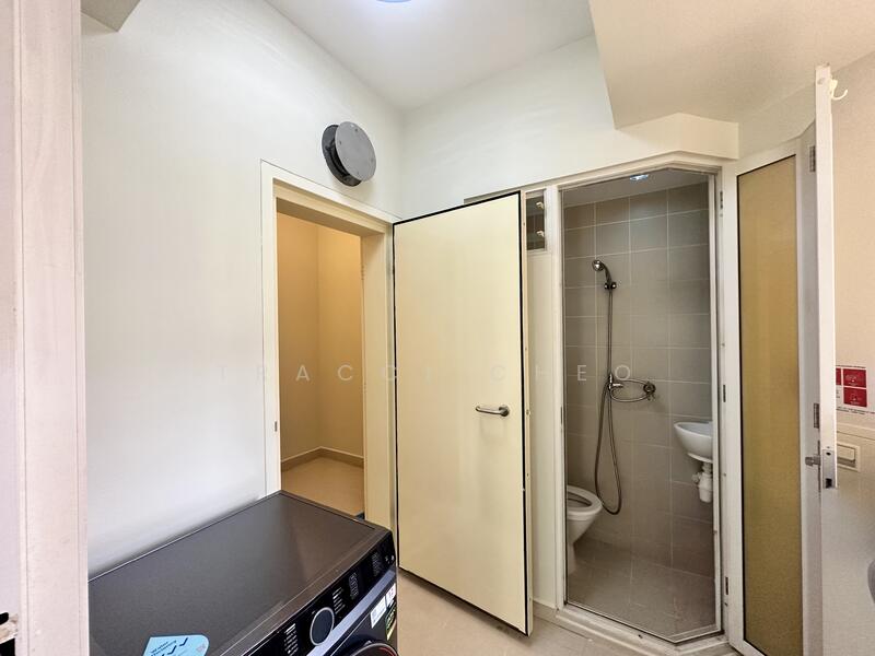 Yard area, toilet and bomb shelter