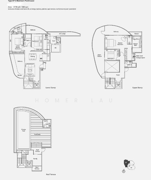 For Sale Panoramic 4-Bed Spacious Penthouse @ Lucida