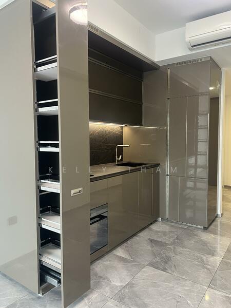 Kitchen with full-length pantry